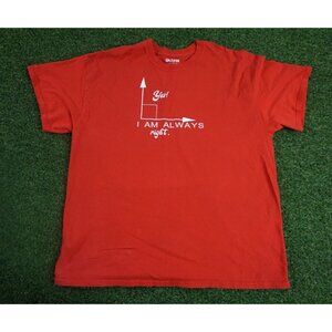 Math Team T-Shirt Mens XL Red Apollo Middle School Funny Graph‎ Nerd Tee